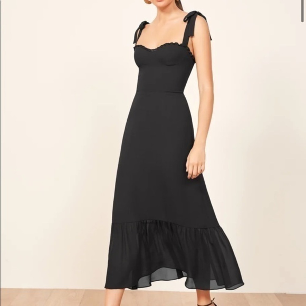 💜 NWOT Reformation Nikita Dress Black